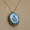 Double-Sided Resin Brass Necklace - Hasbi Allah on One Side & the Verse Bismillah on the Other (3)