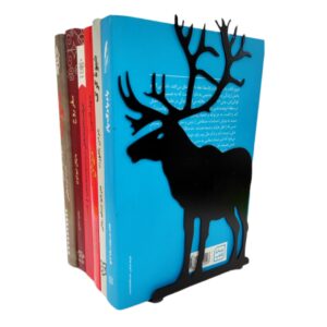 جاکتابی طرح گوزن مشکی زیبا – طراحی نوآورانه مناسب برای فضاهای الهام گرفته از طبیعت