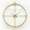 Elegant Oversized Gold Minimalist Metal Wall Clock – Suitable for Any Room (3)