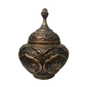 قندان حکاکی شده – طرح لیلی و مجنون