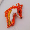 Gorgeous Beaded Fox Brooch – Graceful and Unique (1)