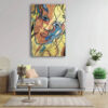Hand-Painted Cubist Acrylic Canvas – Suitable for Home or Office Walls3