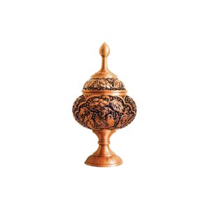 کاسه قندان مسی دست ساز طرح گل – صنایع دستی نفیس