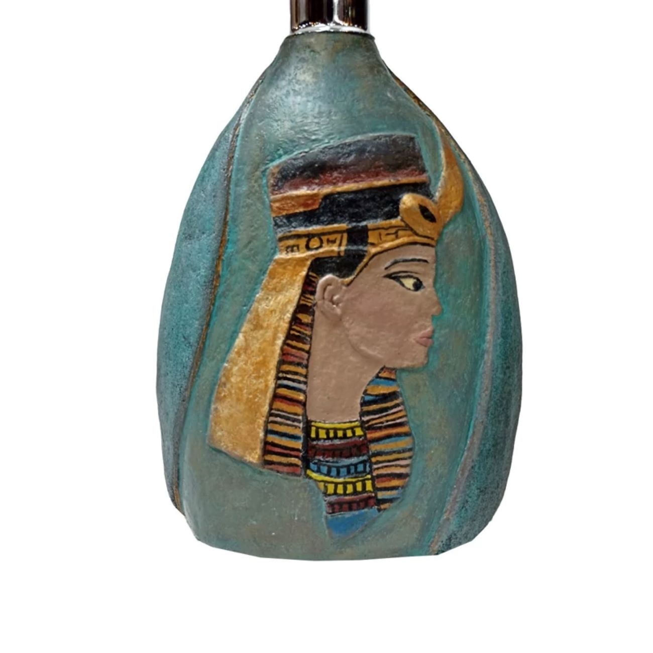 چراغ رومیزی دست‌ساز با طرح مصری