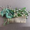 Metal Hair Comb with Delicate Flowers, Suitable for Ceremonies or Everyday Use (3)