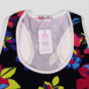 Padded Koza Activewear Set – Black Floral Sport Bra and Panty, Model 9109-1 (2)