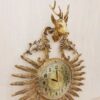 Sleek and Sophisticated Brass Wall Clock with a Blending Classic and Modern Styles (2)