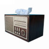 Tissue Box with Radio Shape - Nostalgic & Fun Design (2)