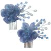 Women's Hair Comb Clip – Elegant Flower Style, 2 Pcs (2)