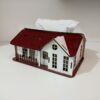 Wooden Tissue Cover - House Style Design (2)