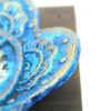 Elegant Blue Mirror Key Holder – Handcrafted in Wood & Ceramic for Timeless Appeal (2)