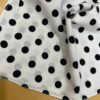 Elegant Mini Scarf – White Base with Black Modern & Beautiful (1)
