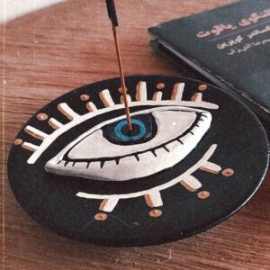 جا عود مینیمالیستی Evil Eye – تعادل زیبایی و انرژی به رنگ مشکی