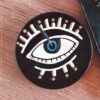 Minimalist Evil Eye Incense Holder – Aesthetic & Energetic Balance in Black (2)