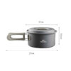 Outdoor Camping Cookware Set – Compact Mess Kit for Hiking, Backpacking, Travel (1)