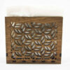 Rustic Wooden Tissue Holder – Suitable for Home Decor with Geometric Design (1)