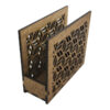 Rustic Wooden Tissue Holder – Suitable for Home Decor with Geometric Design (2)
