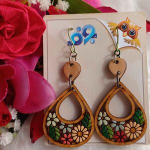 گوشواره چوبی – گوشواره مدرن مینیمالیستی زنانه